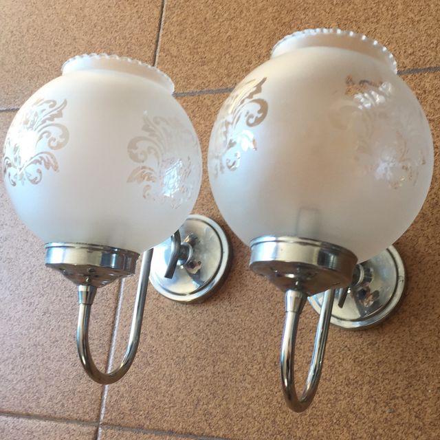 Pareja de apliques de pared