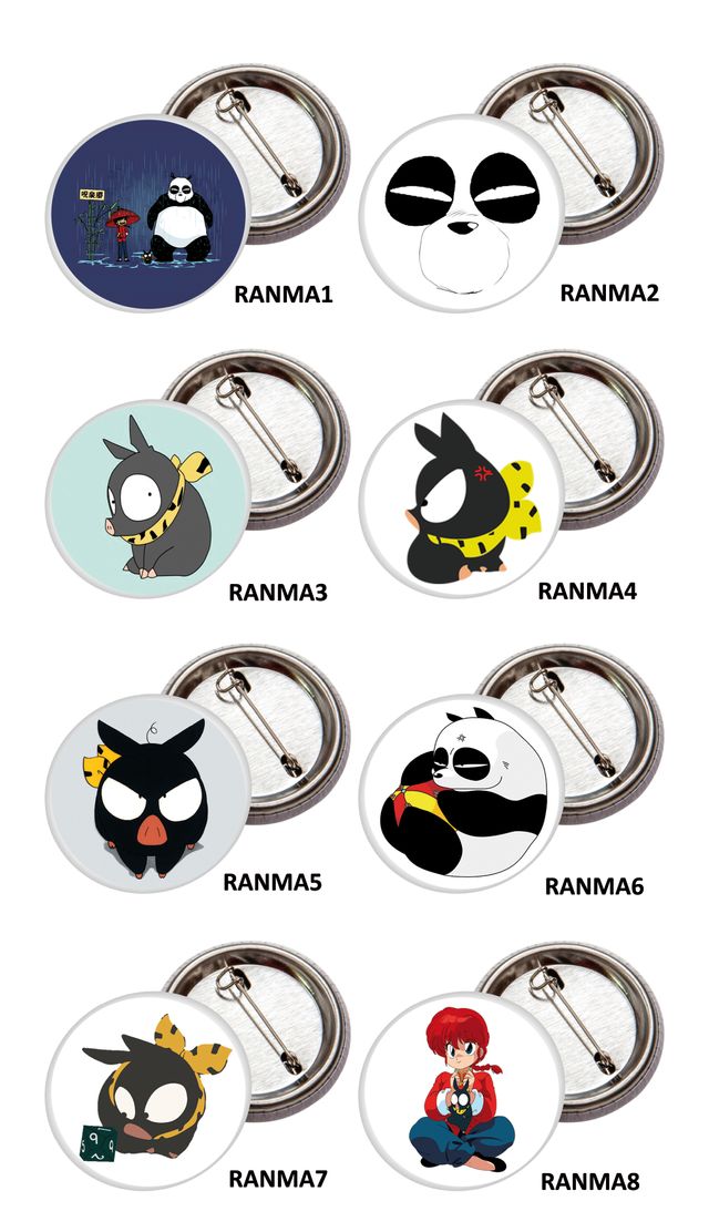 Chapas de 38/59mm Manga: Dragon Ball, Death Note..