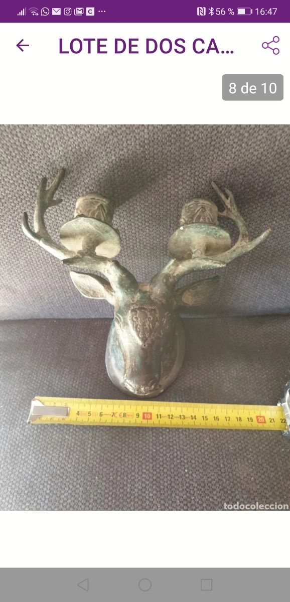 2 bronce africanos  Benin años 30 