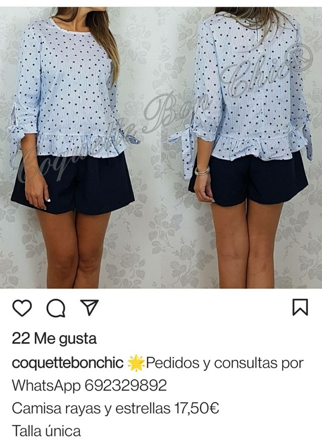 Camisa estrellas T . única