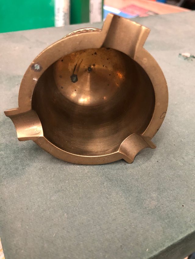 Cenicero bronce años 80s