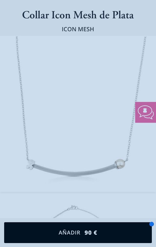 Colgante tous perla y osito