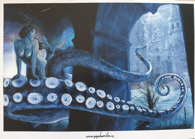 Lámina Santiago de Compostela