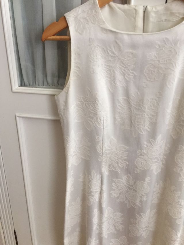 Vestido blanco de firma T38