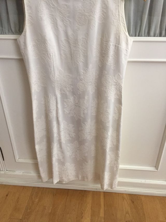 Vestido blanco de firma T38