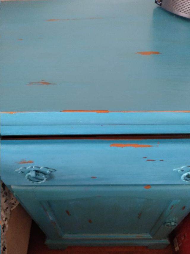 DOS MESITAS RÚSTICAS madera roble.