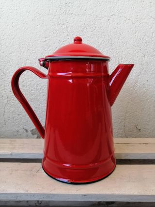 CAFETERA TETERA ANTIGUA FRANCIA ESMALTADA VINTAGE de segunda mano por 35  EUR en Madrid en WALLAPOP