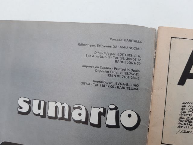 Còmic Atlan N°1 !! (1981)