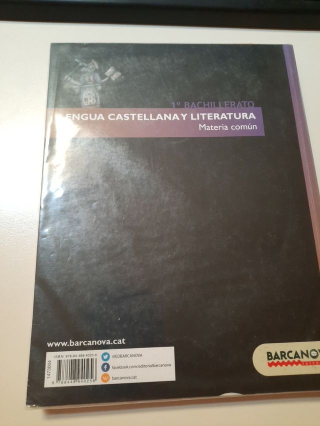 Libro de 1. bachillerato de Lengua castellana y l