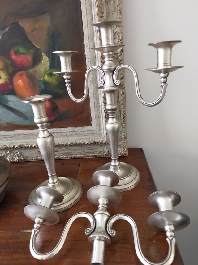 pareja candelabros