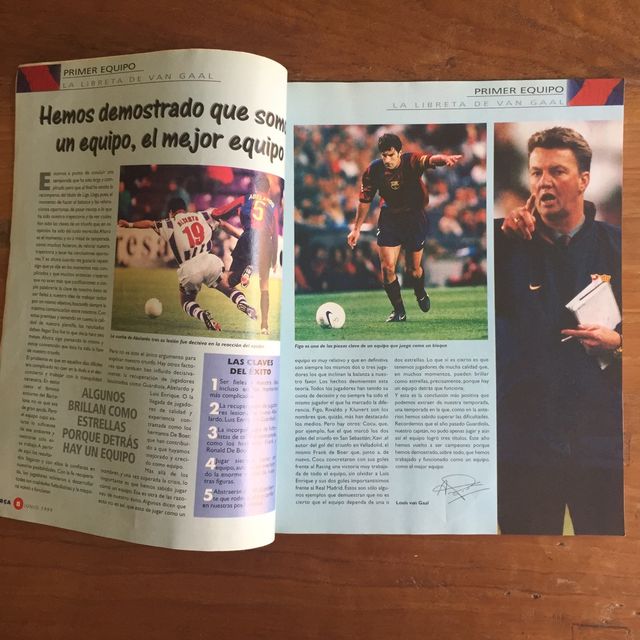 Revista Barça Campeones 1999
