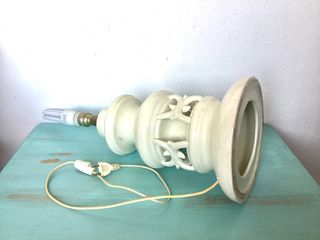 Lámpara de cerámica calada vintage