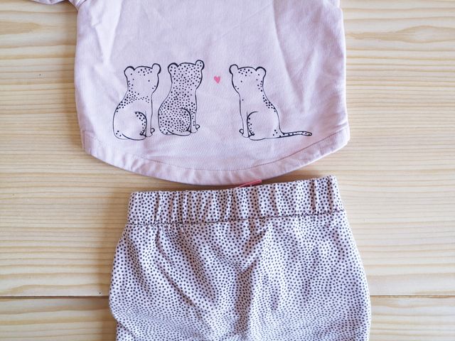 Conjunto de algodón orgánico H&M, 1-2 meses