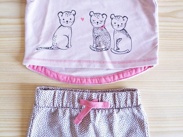 Conjunto de algodón orgánico H&M, 1-2 meses