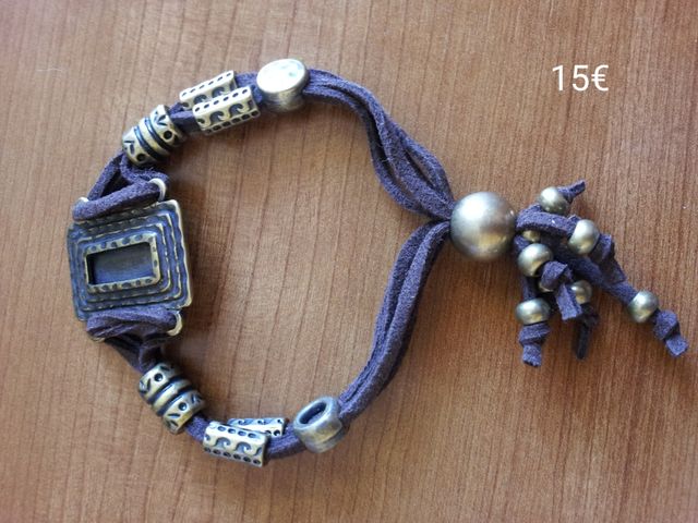 Pulsera zamak y antelina