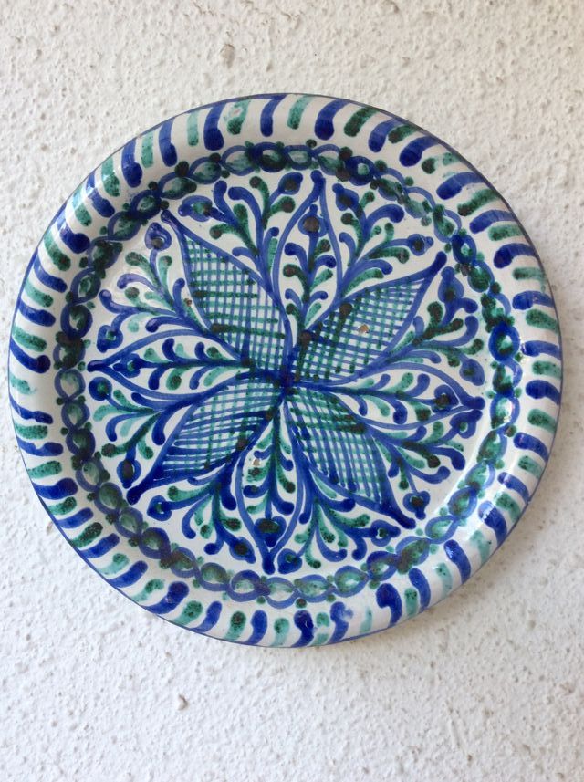 Lujoso plato cerámico ARABE SAN ISIDRO
