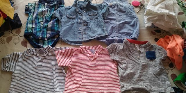 CAMISETAS BEBÉ VERANO 3-6 meses (lote 12)