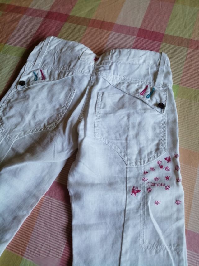 Pantalón niña lino Osbow