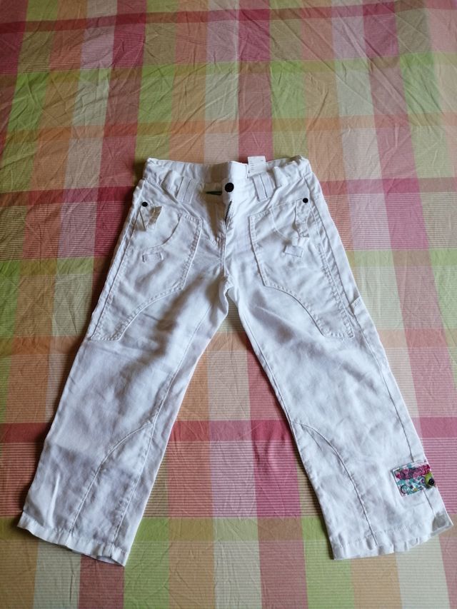 Pantalón niña lino Osbow