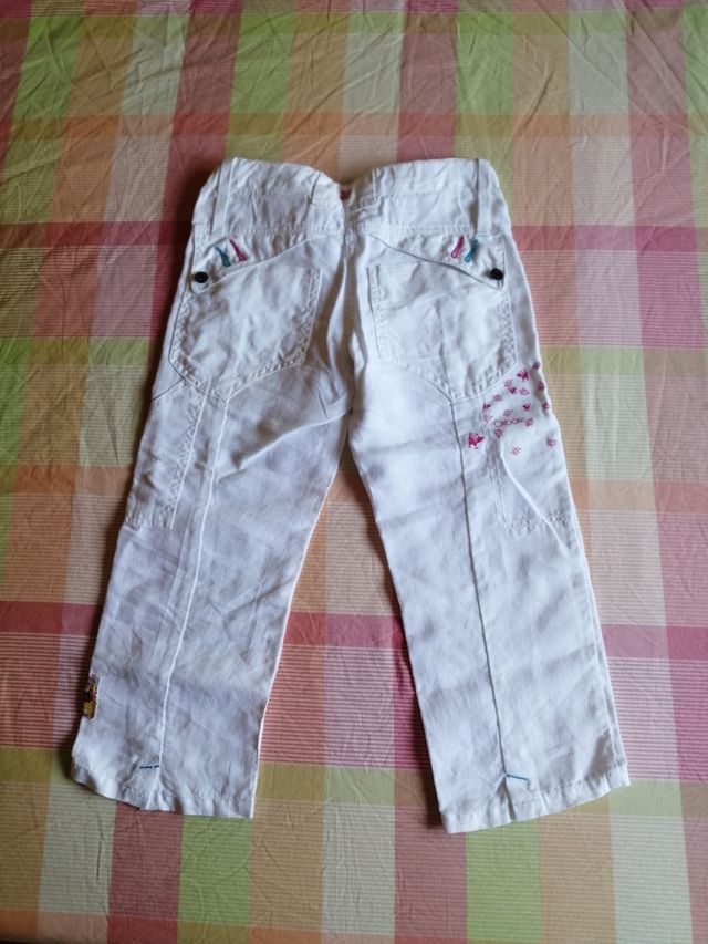 Pantalón niña lino Osbow