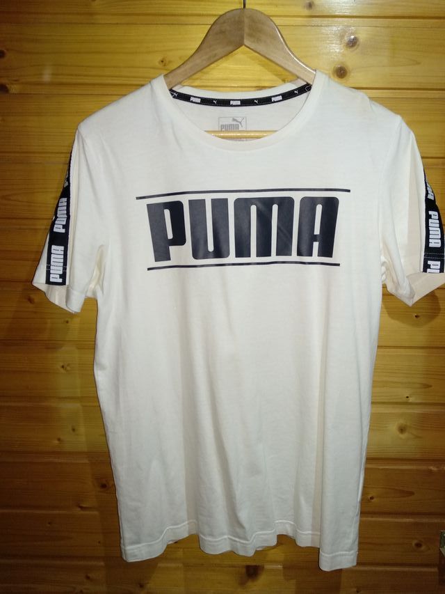 T-shirt bianca Puma taglia S