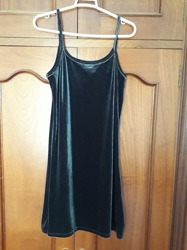 vestido corto terciopelo 38