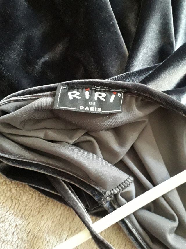 vestido corto terciopelo 38