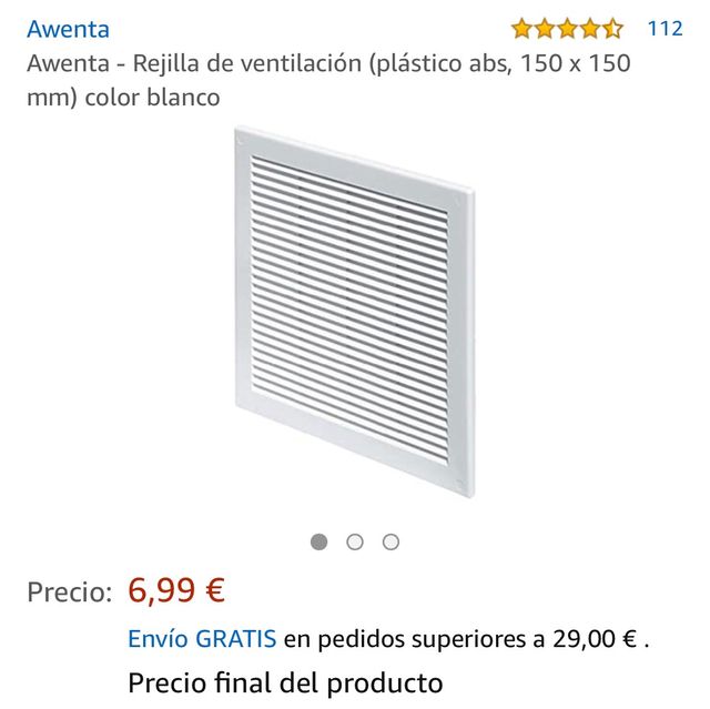 REJILLA VENTILACIÓN 15x15