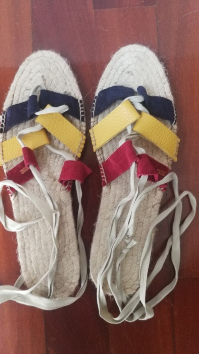 Alpargatas tiras colores