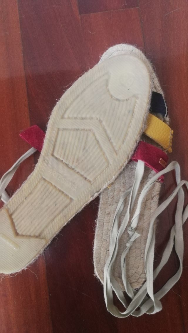 Alpargatas tiras colores