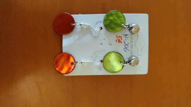 Pendientes tipo nacar