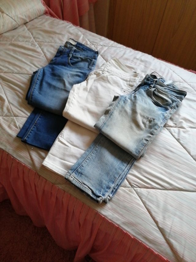 Pack- Pantalón vaquero bajo de cintura