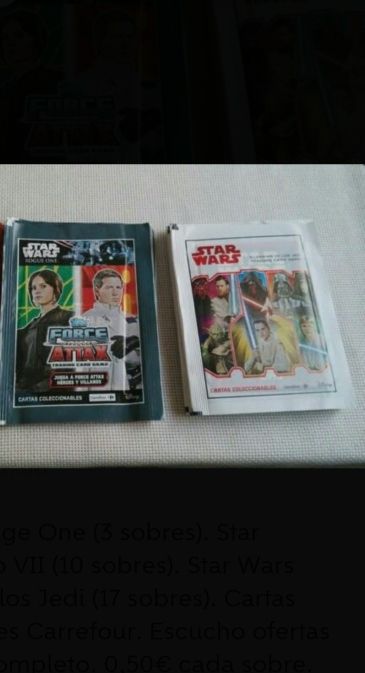 Cromos Star Wars Carrefour