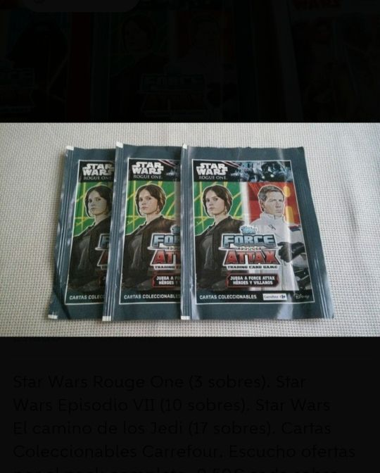 Cromos Star Wars Carrefour