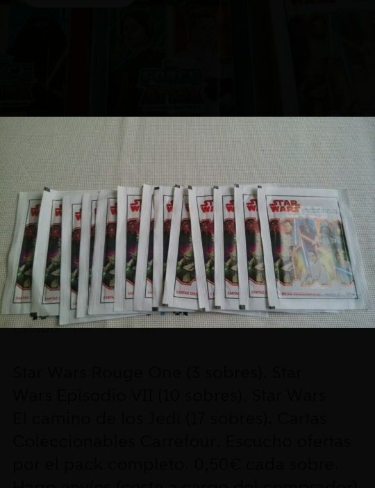 Cromos Star Wars Carrefour