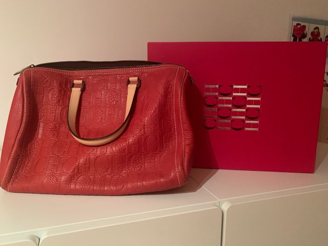 BOLSO BOWLING GRANDE CAROLINA HERRERA ROJO ANDY