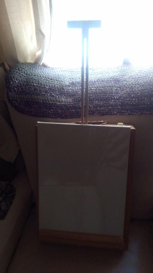 maletin de pintura de madera