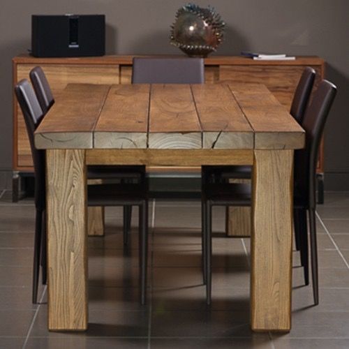 MESA DE MADERA MACIZA