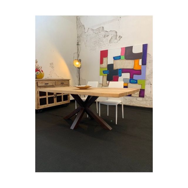 MESA DE MADERA MACIZA