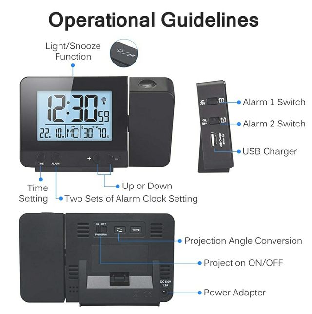 Relojes de Proyección, Despertador Proyector, Relo