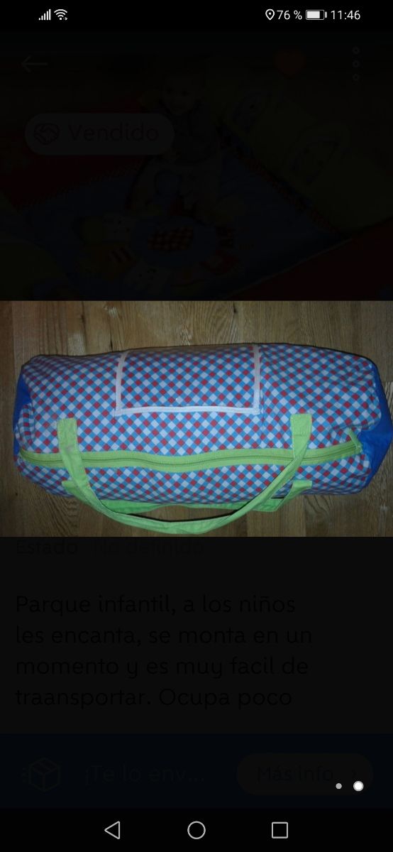 Parque manta actividades niño