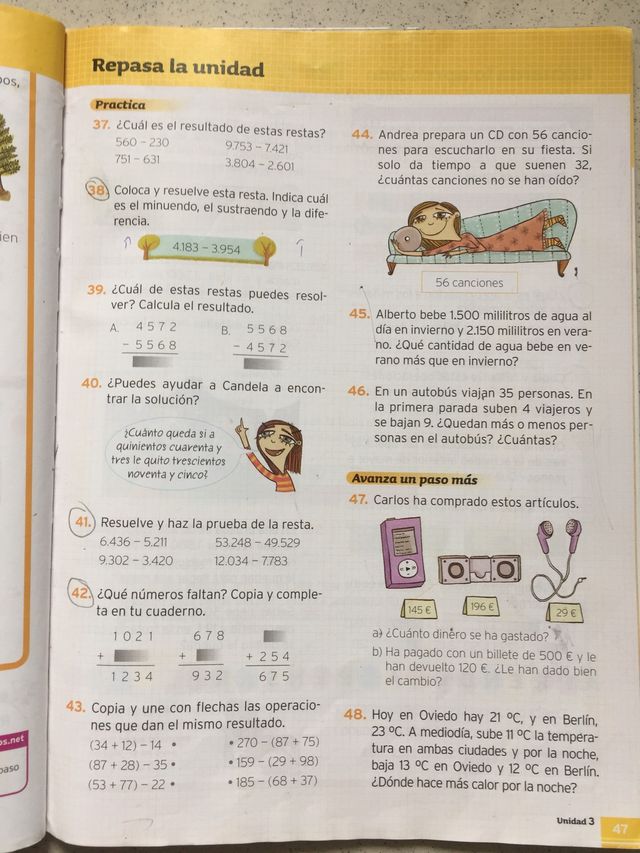 Libro de texto Matemáticas 3 Primaria