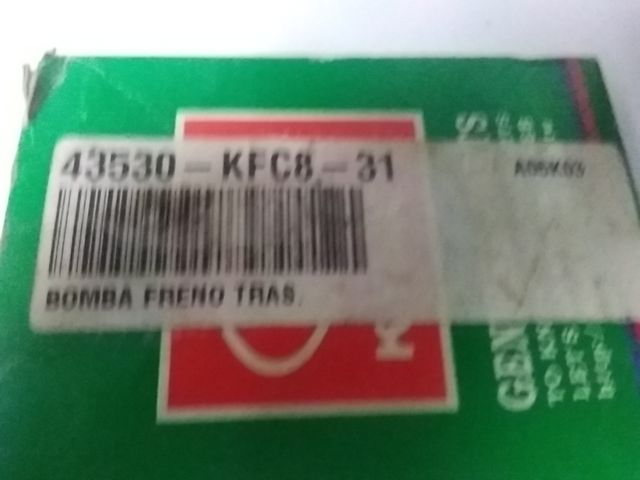BOMBA FRENO TRASERO KYMCO VARIOS MODELOS NUEVA