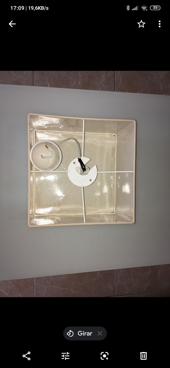 Lampara estilo rústico