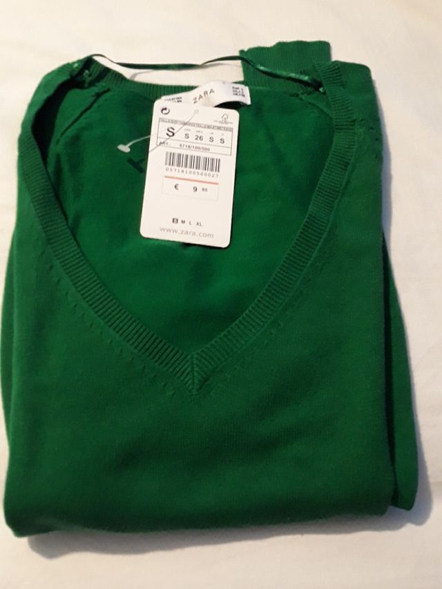 Jersey verde Zara a estrenar