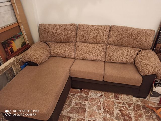 sofá cheslonge, SEMINUEVO