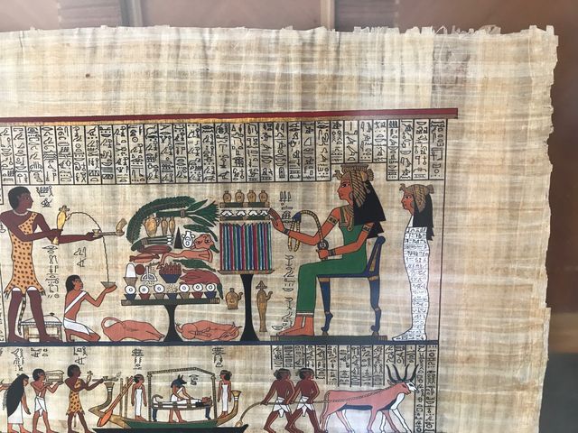 Papiro pintado a mano