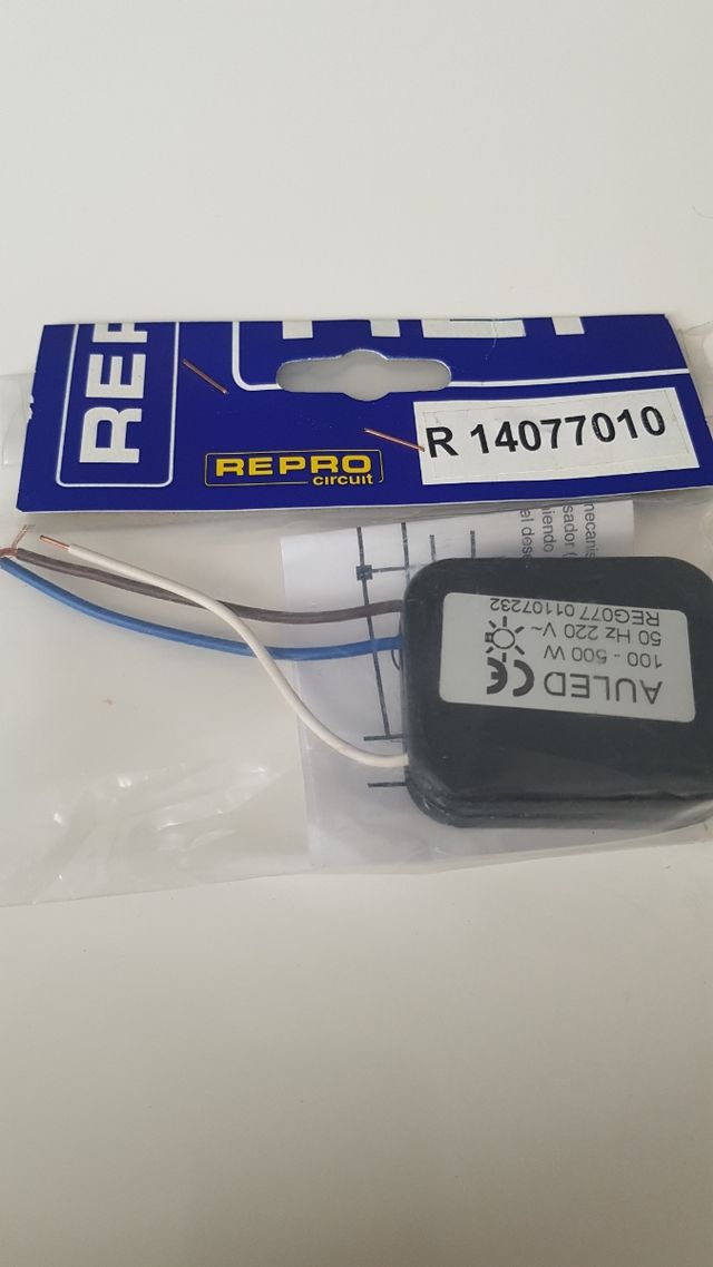 2 reguladores sensor luz con potenciometro