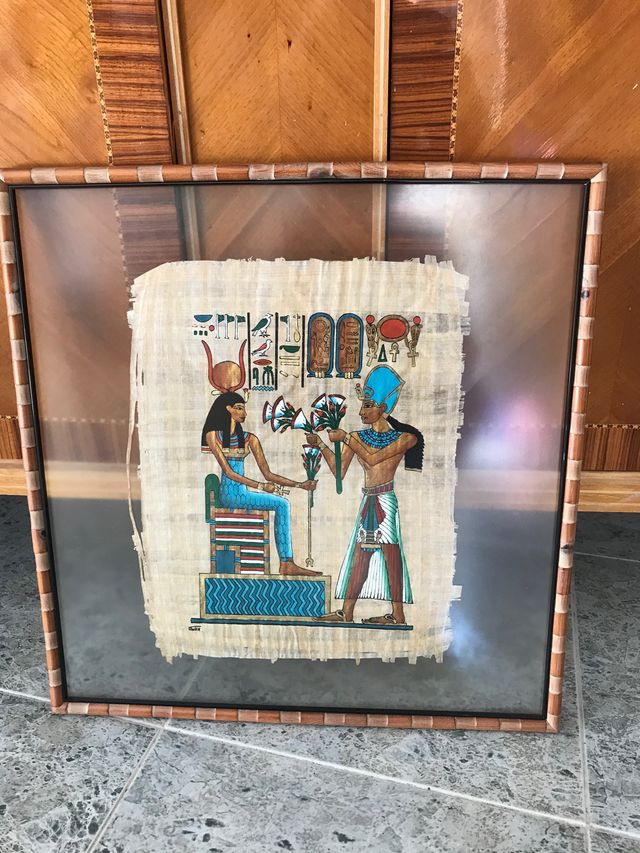 Papiro pintado a mano