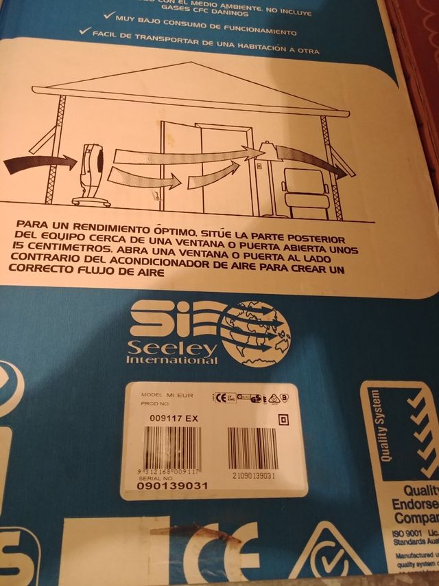 Acondicionador de aire sin estrenar.